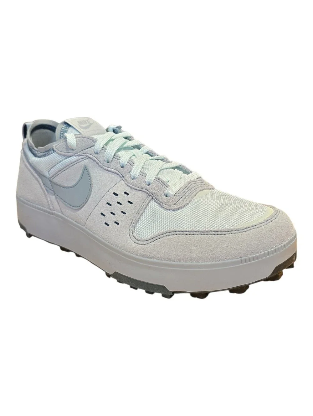 Nike Men’s Light Blue and White Low-Top Sneaker